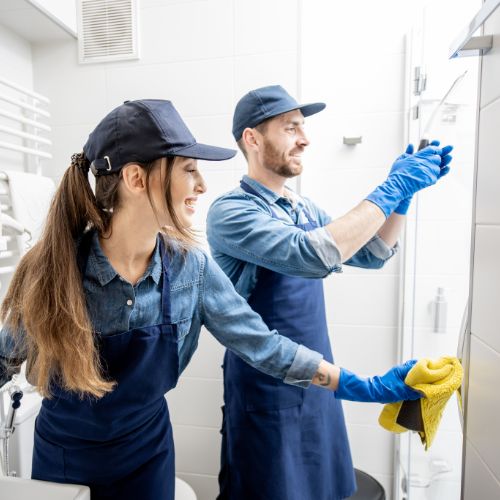 Sauberes Wohnzimmer nach professioneller Haushaltsreinigung